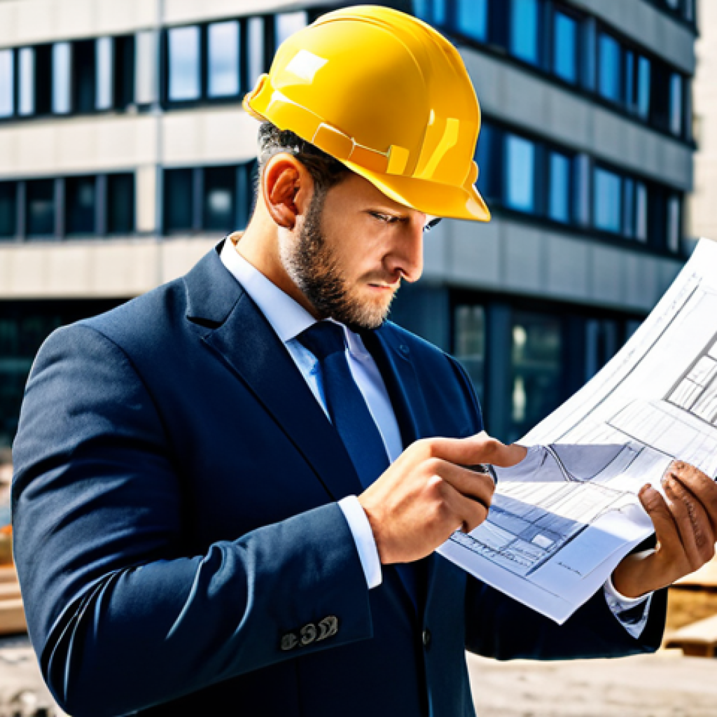 **

"A professional architect in a stylish, fully clothed business casual outfit, reviewing blueprints on a construction site in Berlin. Modern office buildings in the background, construction workers in appropriate attire visible in the distance. Safe for work, appropriate content, professional, perfect anatomy, correct proportions, natural pose, well-formed hands, proper finger count, natural body proportions, high-resolution, realistic, family-friendly."

**