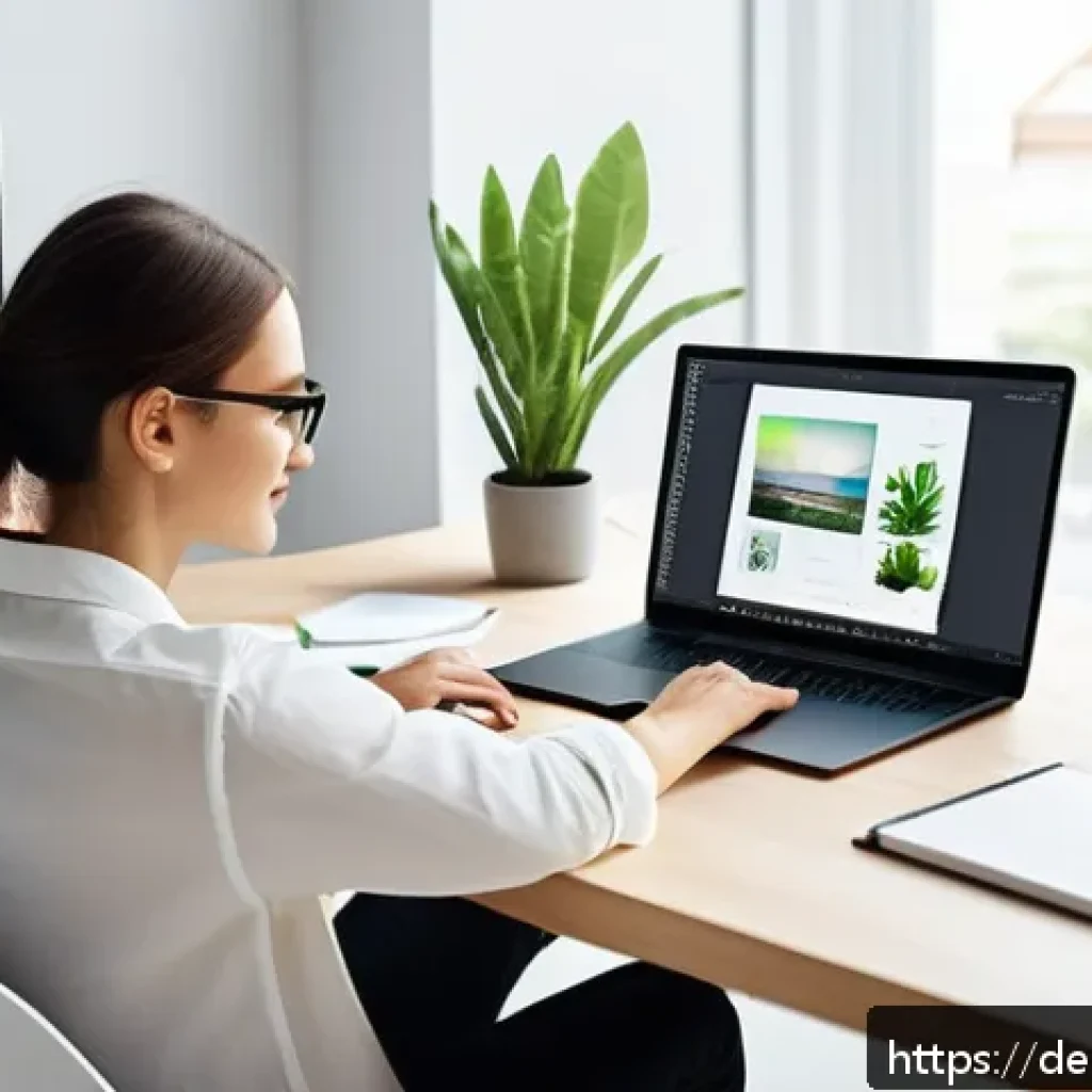 애니메이션 GIF 제작 도구 추천 - A modern workspace scene showing a professional graphic designer creating a GIF animation on a sleek...